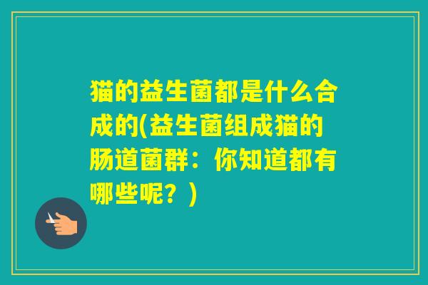猫的益生菌都是什么合成的(益生菌组成猫的肠道菌群:你知道都有哪些呢?) 猫的益生菌都是什么合成的(益生菌组成猫的肠道菌群:你知道都有哪些呢?)