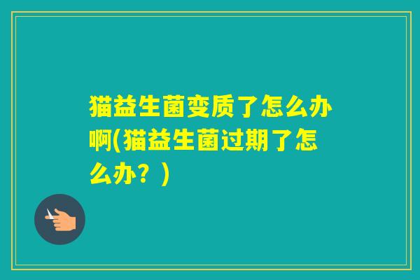 猫益生菌变质了怎么办啊(猫益生菌过期了怎么办？)