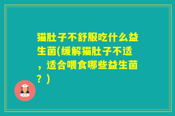 猫肚子不舒服吃什么益生菌(缓解猫肚子不适，适合喂食哪些益生菌？)