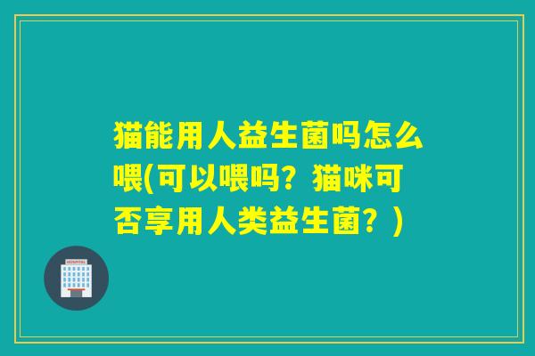 猫能用人益生菌吗怎么喂(可以喂吗？猫咪可否享用人类益生菌？)