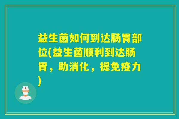 益生菌如何到达肠胃部位(益生菌顺利到达肠胃，助消化，提力)
