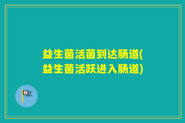益生菌活菌到达肠道(益生菌活跃进入肠道) 益生菌活菌到达肠道(益生菌活跃进入肠道)