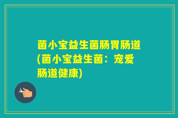 菌小宝益生菌肠道(菌小宝益生菌：宠爱肠道健康)