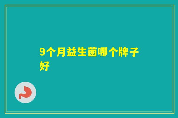 9个月益生菌哪个牌子好