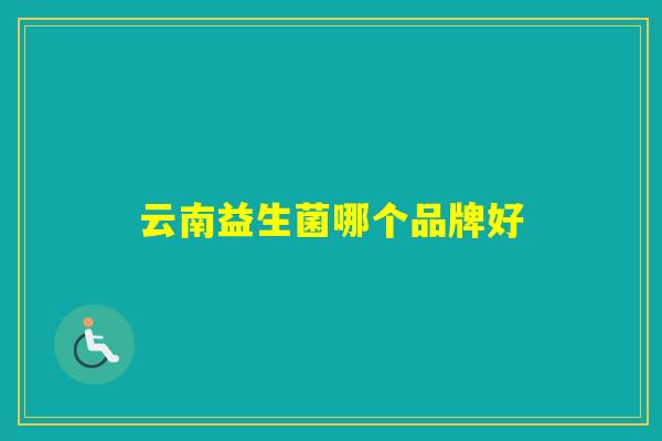 云南益生菌哪个品牌好