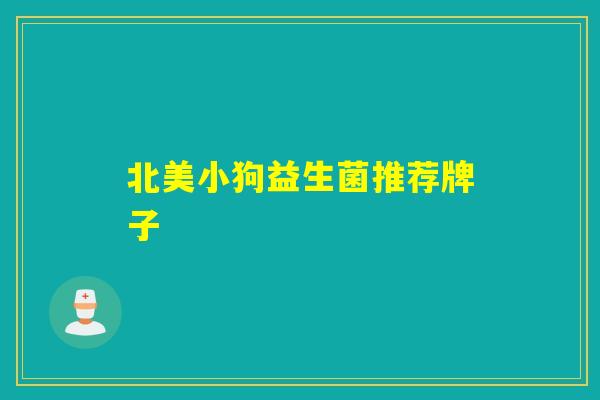 北美小狗益生菌推荐牌子