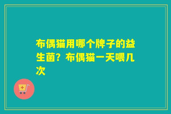 布偶猫用哪个牌子的益生菌?布偶猫一天喂几次 布偶猫用哪个牌子的益生菌?布偶猫一天喂几次