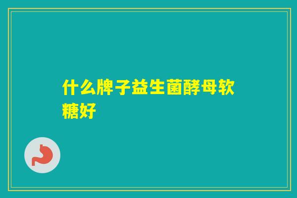 什么牌子益生菌酵母软糖好 什么牌子益生菌酵母软糖好