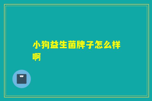 小狗益生菌牌子怎么样啊 小狗益生菌牌子怎么样啊
