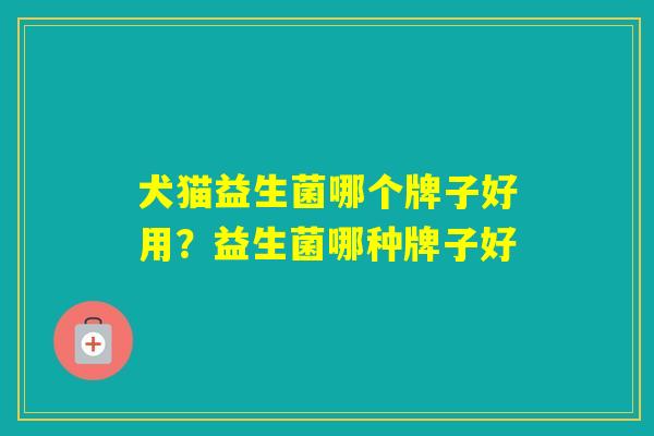 犬猫益生菌哪个牌子好用?益生菌哪种牌子好 犬猫益生菌哪个牌子好用?益生菌哪种牌子好