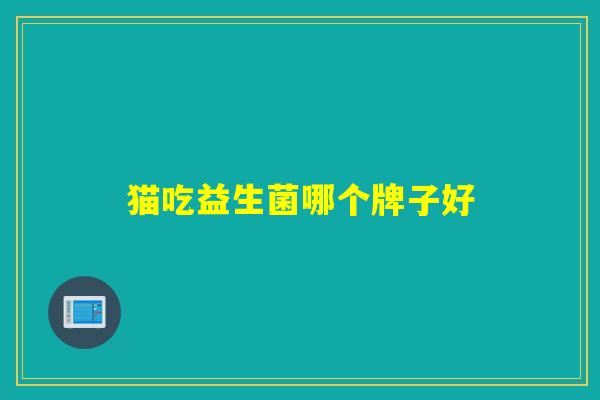 猫吃益生菌哪个牌子好