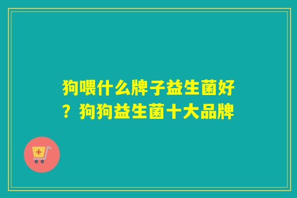 狗喂什么牌子益生菌好?狗狗益生菌十大品牌 狗喂什么牌子益生菌好?狗狗益生菌十大品牌