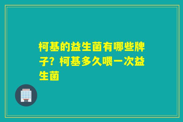 柯基的益生菌有哪些牌子？柯基多久喂一次益生菌