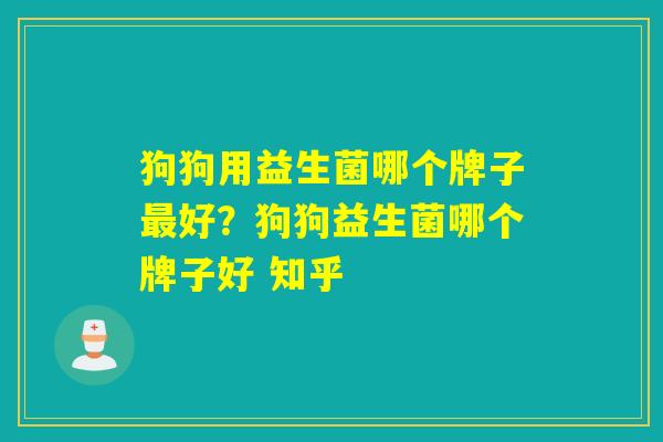 狗狗用益生菌哪个牌子好?狗狗益生菌哪个牌子好 知乎 狗狗用益生菌哪个牌子好?狗狗益生菌哪个牌子好 知乎