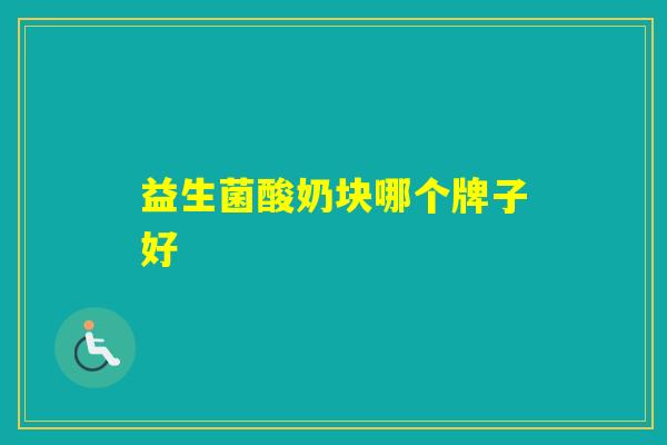 益生菌酸奶块哪个牌子好