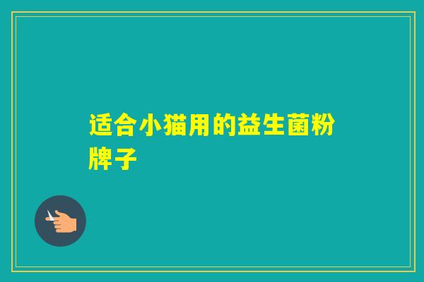 适合小猫用的益生菌粉牌子
