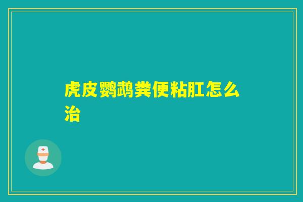 虎皮鹦鹉粪便粘肛怎么 虎皮鹦鹉粪便粘肛怎么