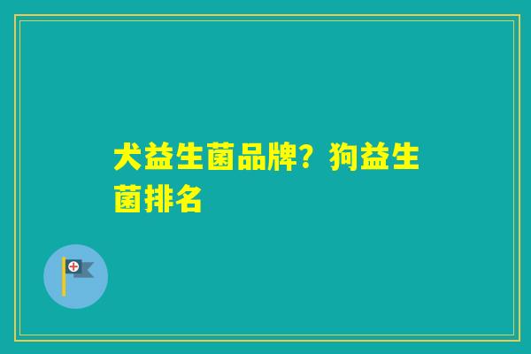 犬益生菌品牌？狗益生菌排名