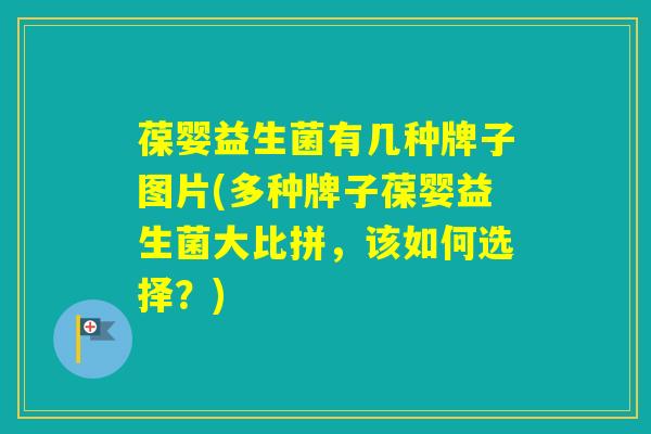 葆婴益生菌有几种牌子图片(多种牌子葆婴益生菌大比拼，该如何选择？)