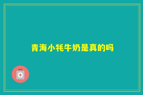 青海小牦牛奶是真的吗