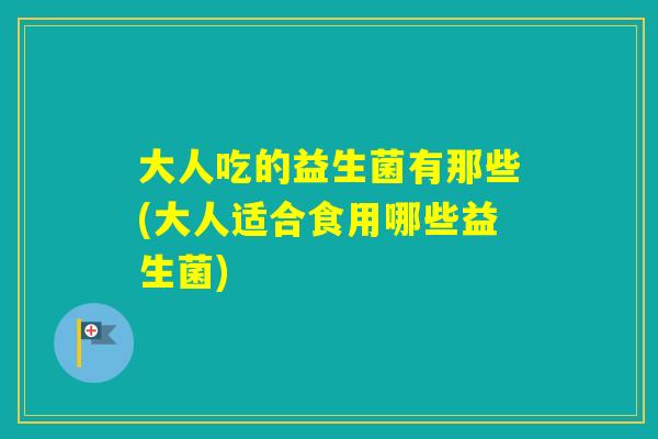 大人吃的益生菌有那些(大人适合食用哪些益生菌)