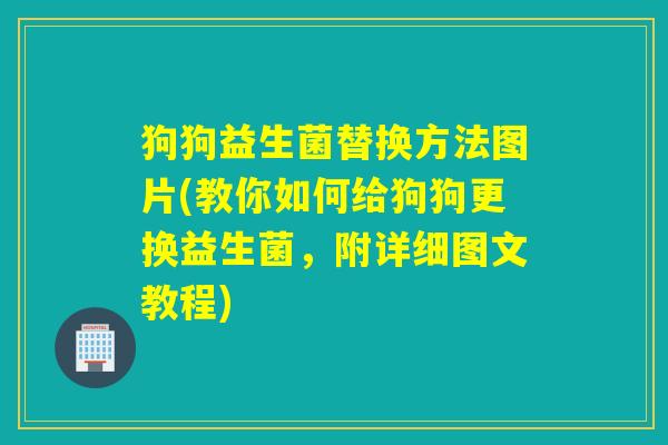 狗狗益生菌替换方法图片(教你如何给狗狗更换益生菌，附详细图文教程)