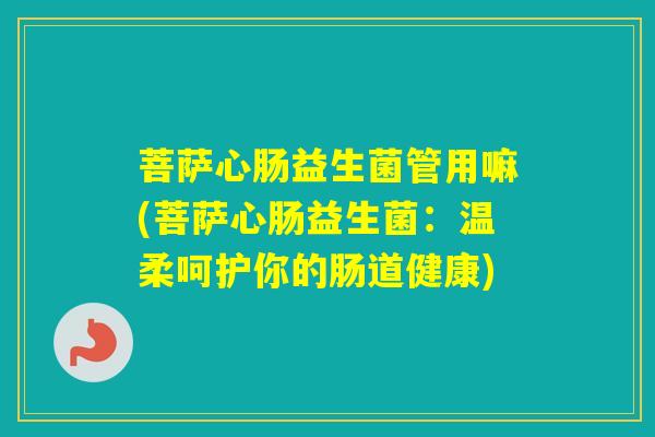 菩萨心肠益生菌管用嘛(菩萨心肠益生菌：温柔呵护你的肠道健康)