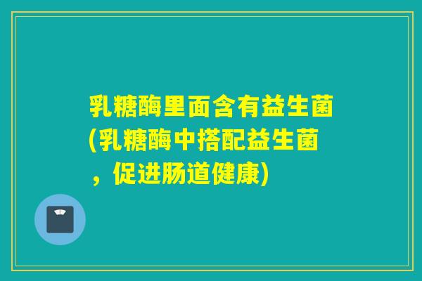 乳糖酶里面含有益生菌(乳糖酶中搭配益生菌,促进肠道健康) 乳糖酶里面含有益生菌(乳糖酶中搭配益生菌,促进肠道健康)