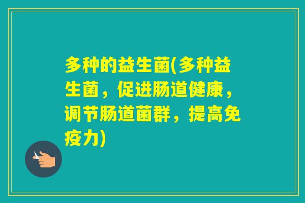 多种的益生菌(多种益生菌，促进肠道健康，调节肠道菌群，提高力)