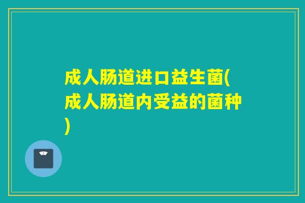 成人肠道进口益生菌(成人肠道内受益的菌种)