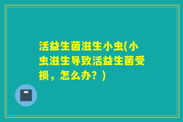 活益生菌滋生小虫(小虫滋生导致活益生菌受损，怎么办？)