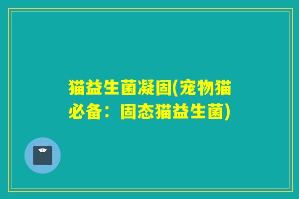 猫益生菌凝固(宠物猫必备:固态猫益生菌) 猫益生菌凝固(宠物猫必备:固态猫益生菌)
