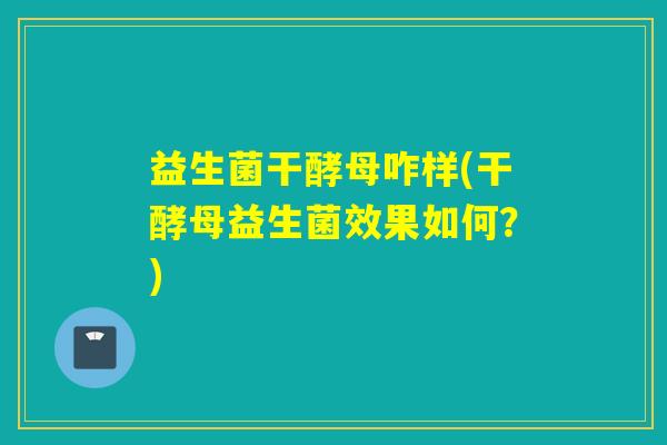 益生菌干酵母咋样(干酵母益生菌效果如何？)