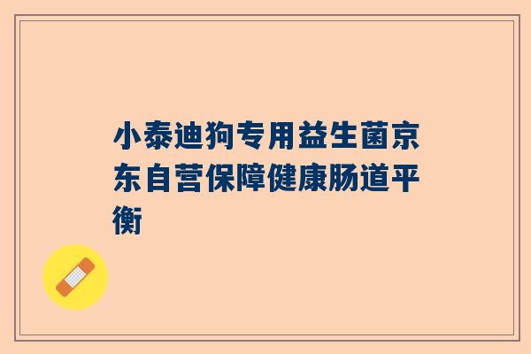 小泰迪狗专用益生菌京东自营保障健康肠道平衡